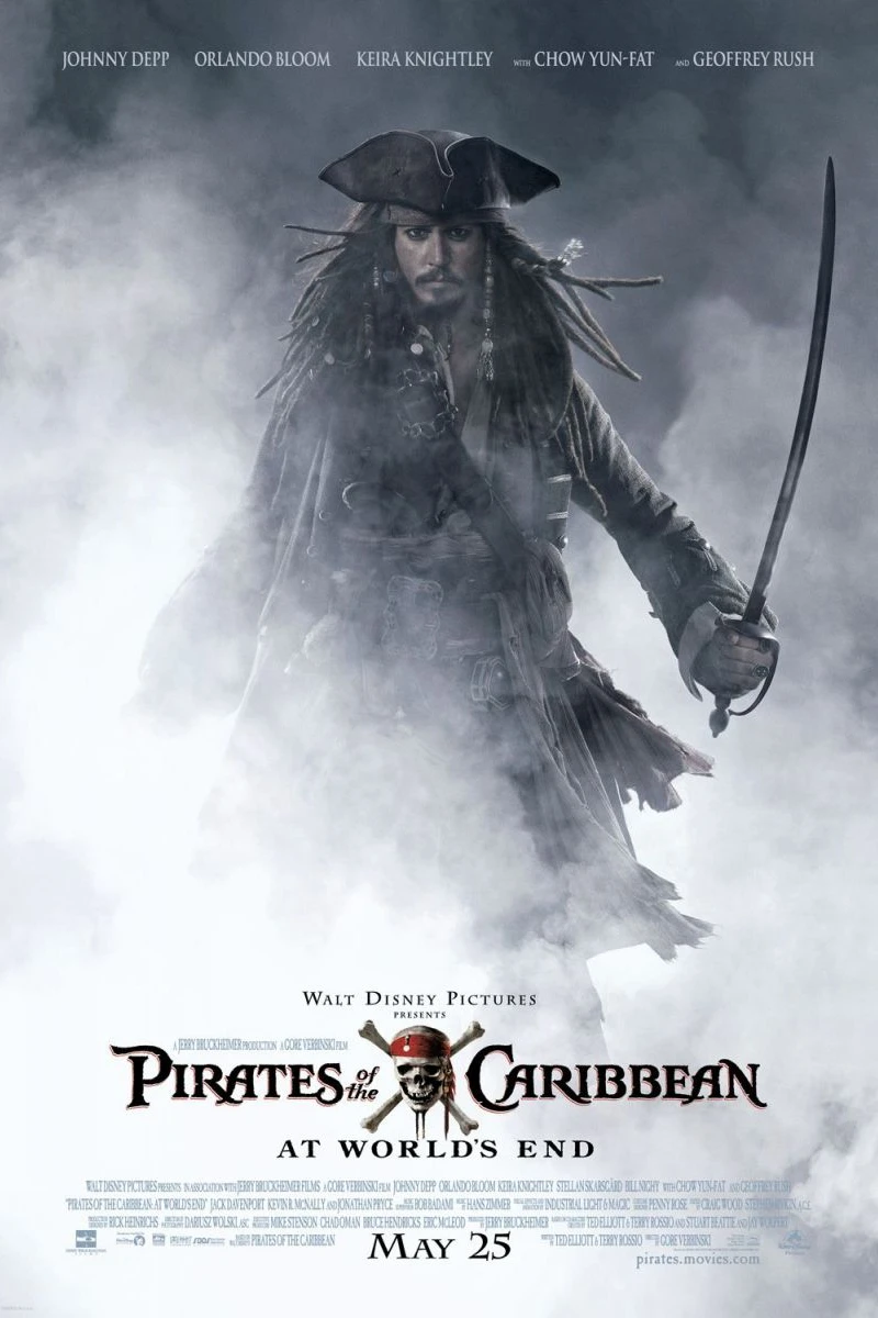 Piratas del Caribe: En el fin del mundo Póster