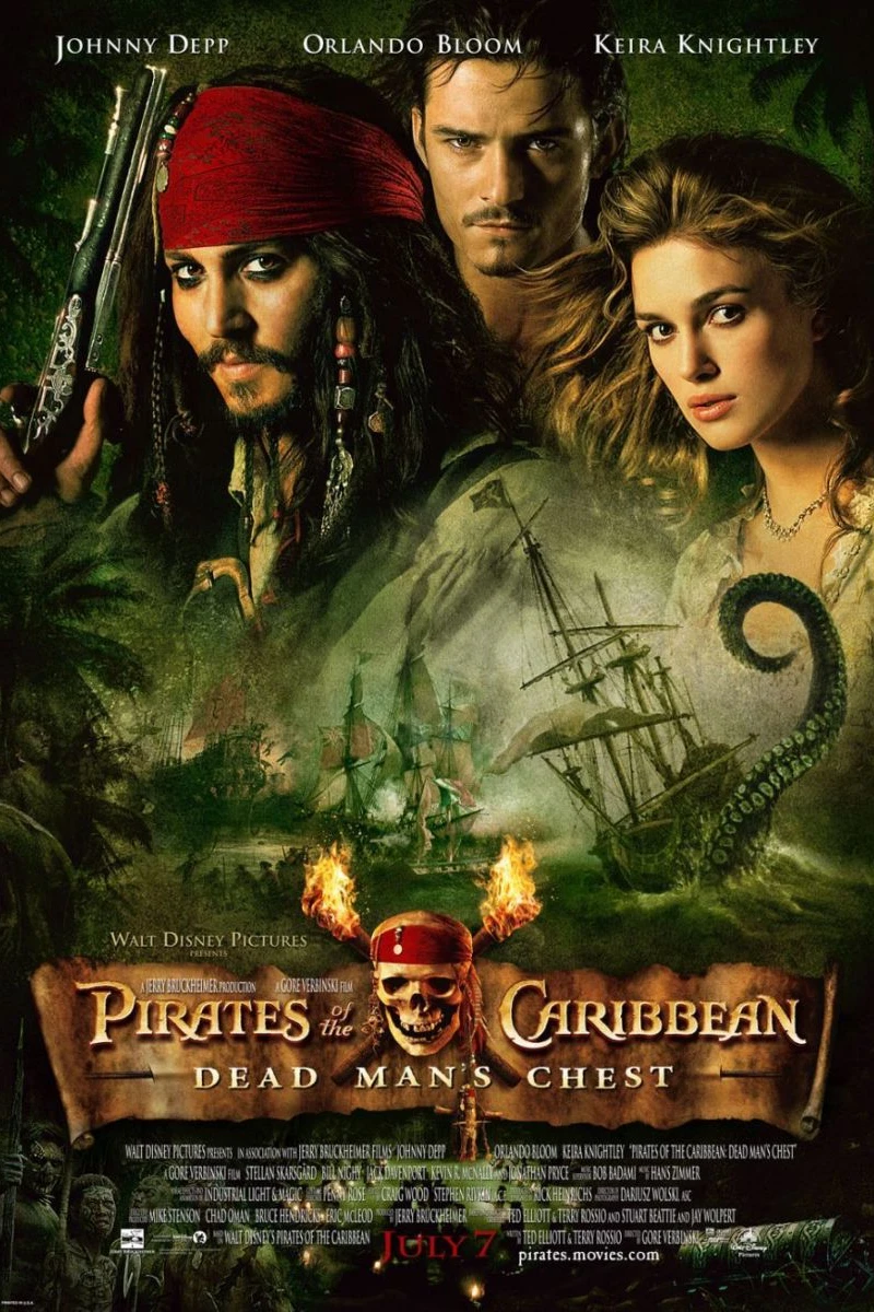 Piratas del Caribe - El cofre de la muerte Póster